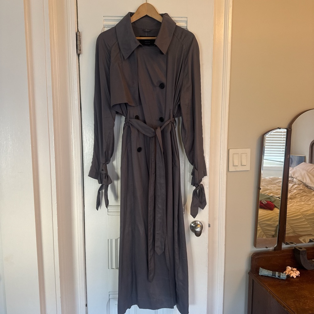 All Saints Charcoal Koko Trench Coat